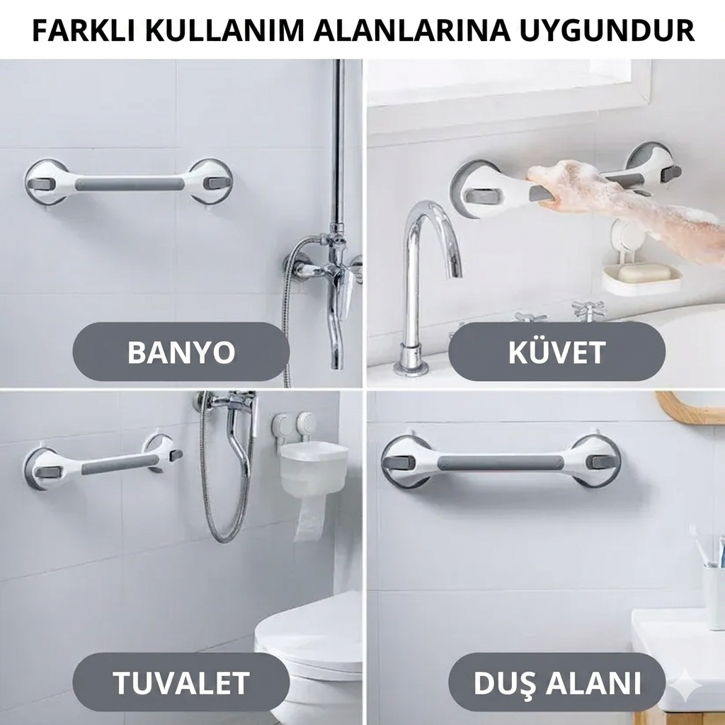 Vantigo™-Kayma Önleyici Banyo Destek Barı