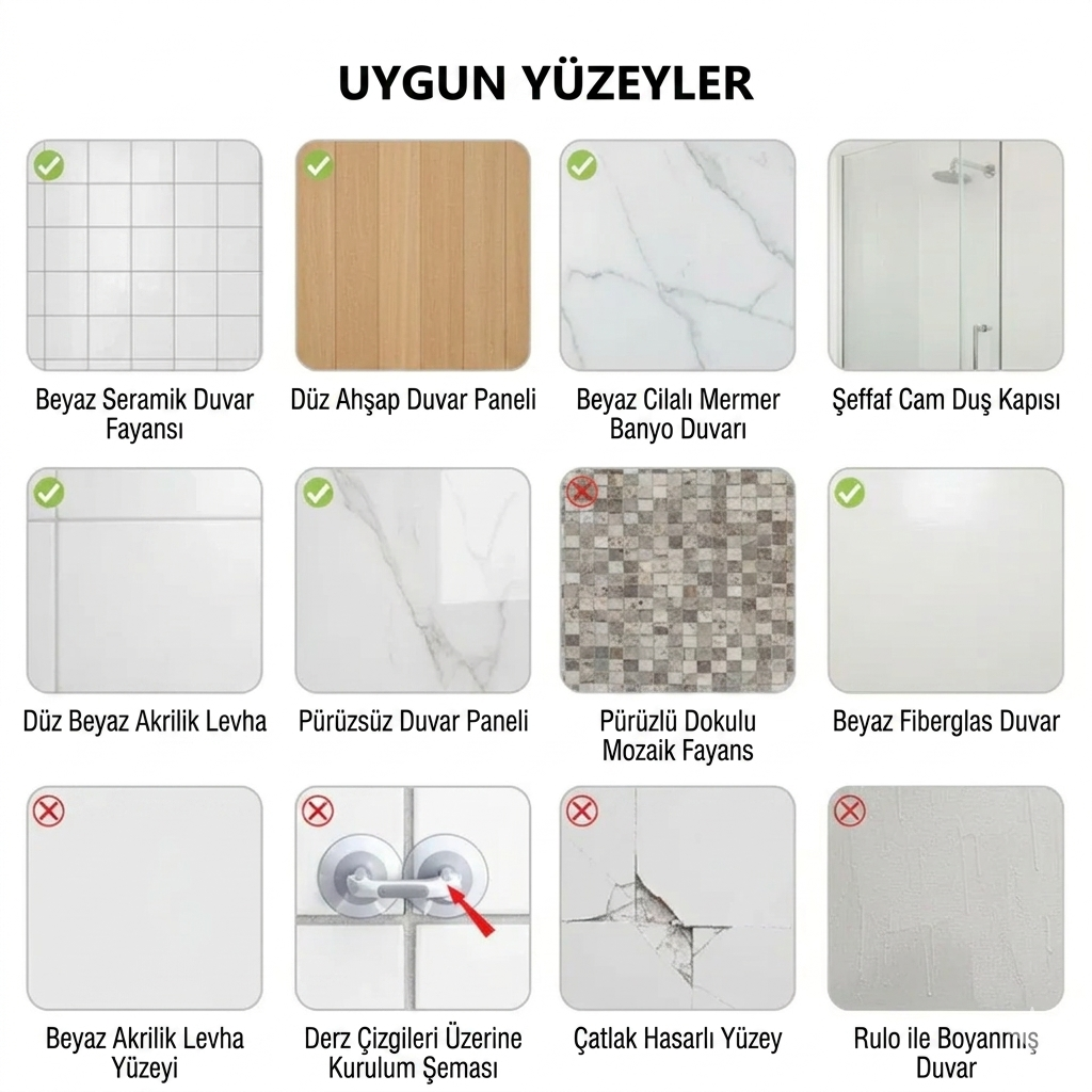 Vantigo™-Kayma Önleyici Banyo Destek Barı