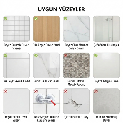 Vantigo™-Kayma Önleyici Banyo Destek Barı