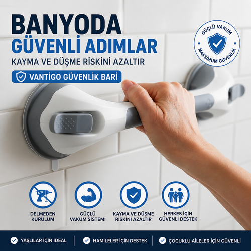 Vantigo™-Kayma Önleyici Banyo Destek Barı